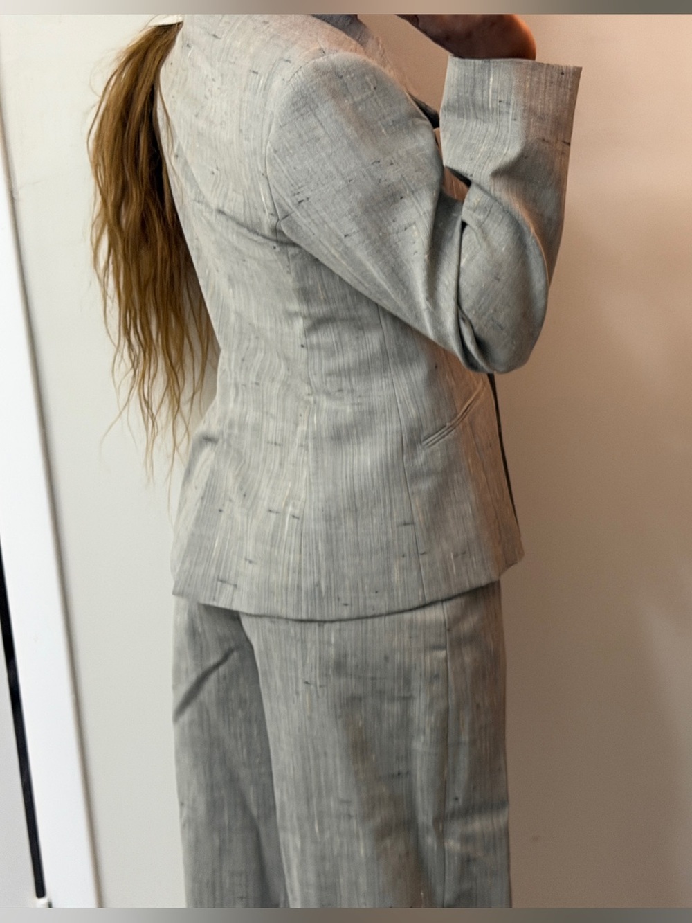 Zara Taupe Wide-Leg Tailored Suit - Picture 9 of 13